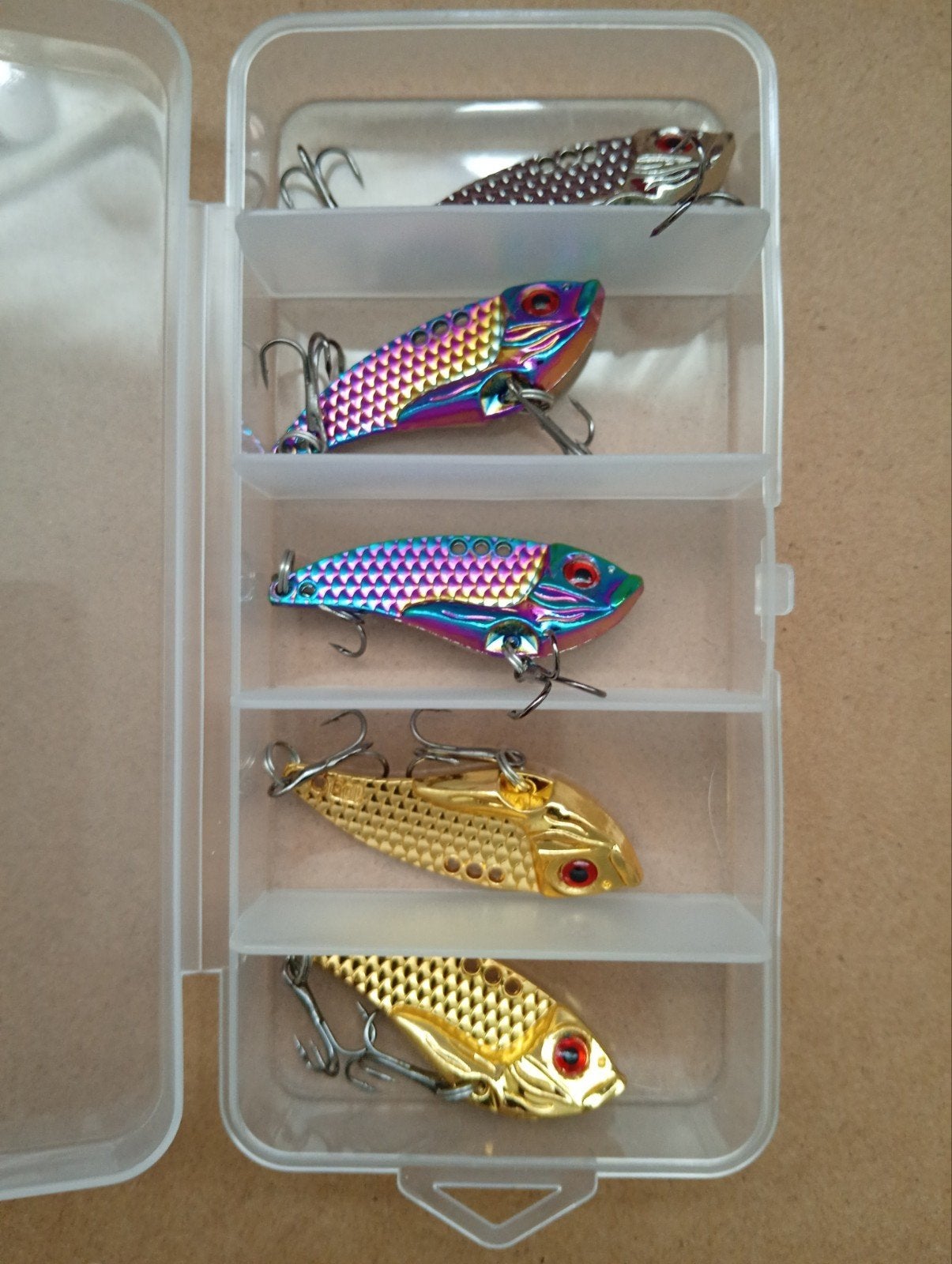 5x Kunstaas 10g voor Roofvis (Baars, Snoek, Snoekbaars), Watersport en Boten, Verzenden, Nieuw, Haak