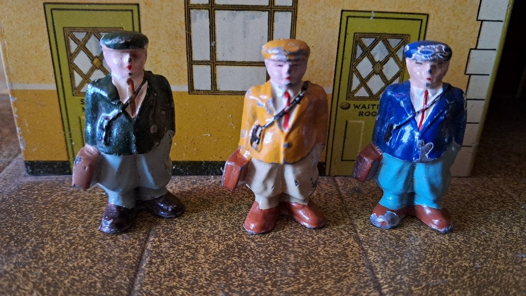 Hf12 spoor 0 figuren bing hornby marklin stevige mannen, Ophalen of Verzenden