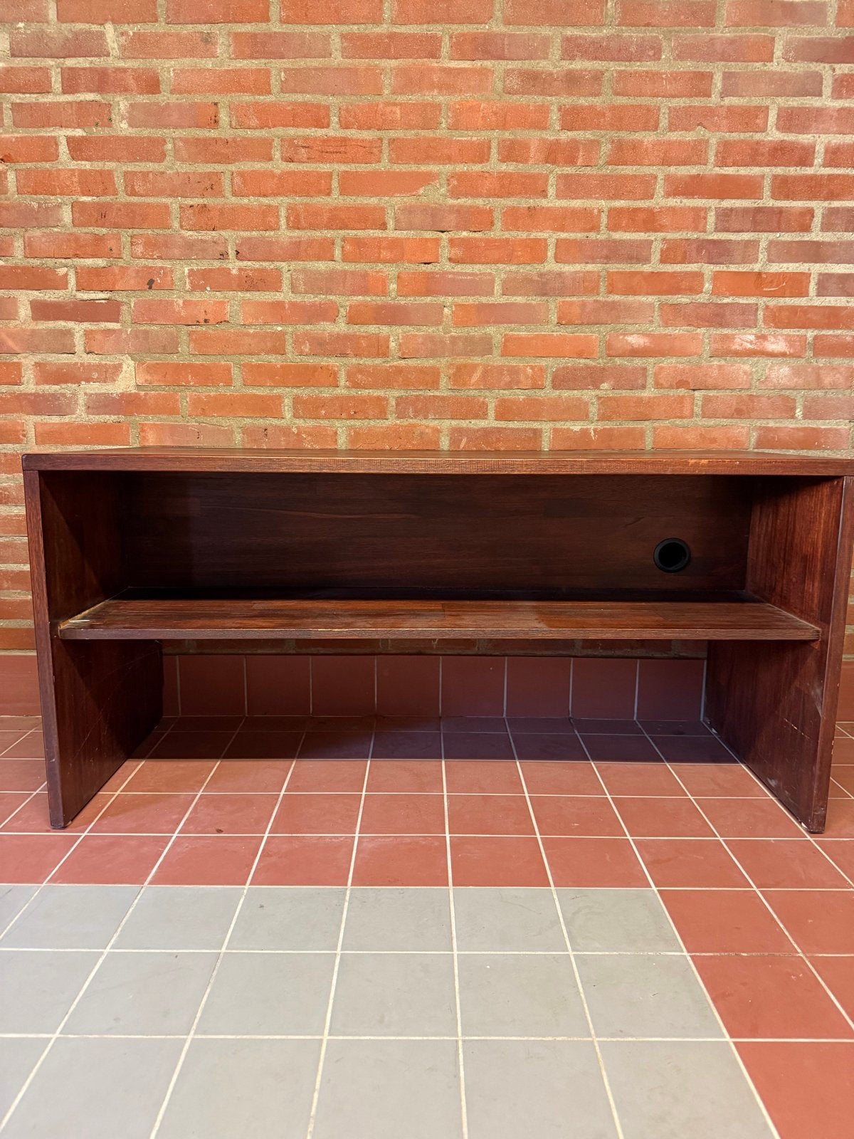 GRATIS Donkerbruin houten tv-meubel / audiomeubel antiek, Ophalen, Gebruikt, 100 tot 150 cm, Minder dan 100 cm