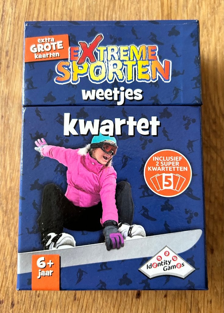 kwartet Extreme Sporten weetjes - 6 jaar - Nieuw!, Verzamelen, Ophalen of Verzenden, Nieuw, Kwartet(ten)