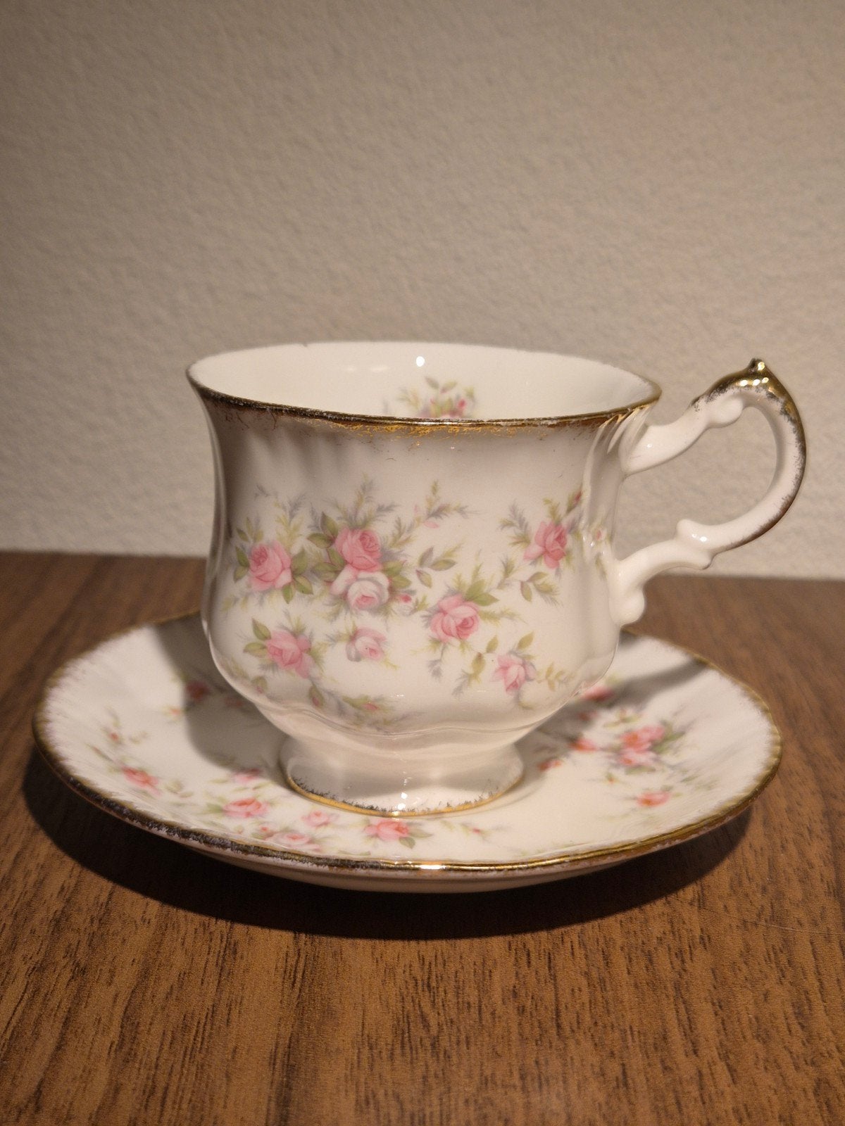 Paragon Victoriana Rose Theekop en Schotel - Vintage, Ophalen of Verzenden