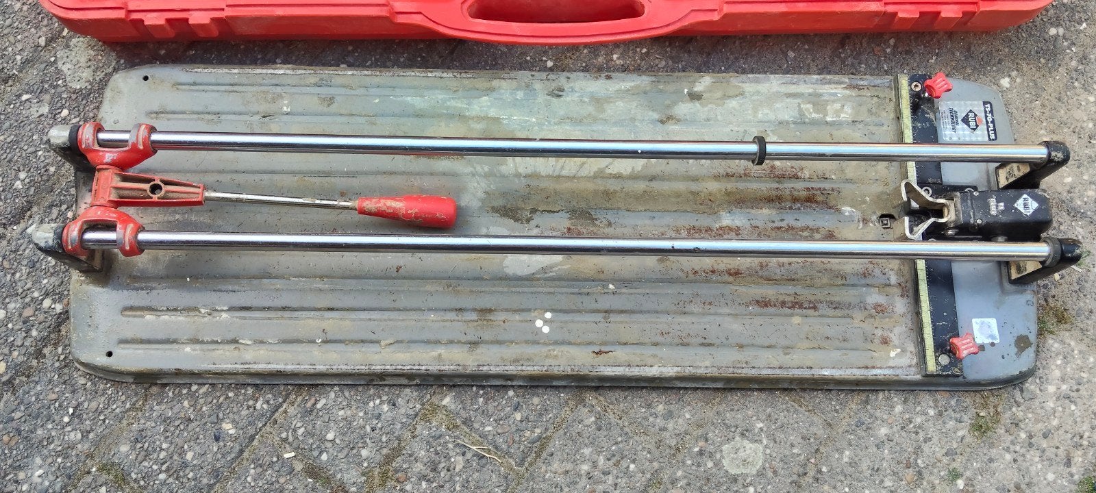Rubi TS-70 Plus Tegelsnijder met Koffer, Doe-het-zelf en Verbouw, Tegels, Gebruikt, Overige typen, Overige materialen, 60 cm of meer
