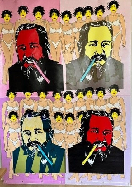 Castro Pop Art, Antiek en Kunst, Ophangklaar, Figuren, Ophalen of Verzenden, Overige materialen