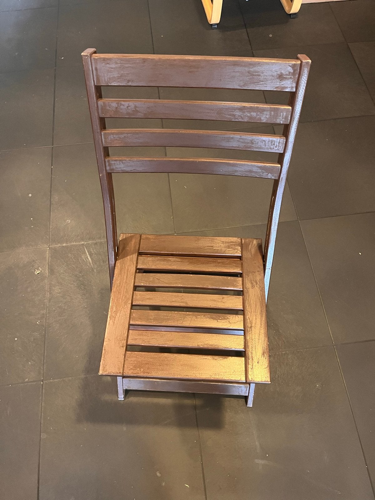 IKEA ÄPPLARÖ inklapbare stoel - Bruin hout, Gebruikt, Bruin, Ophalen of Verzenden, Eén