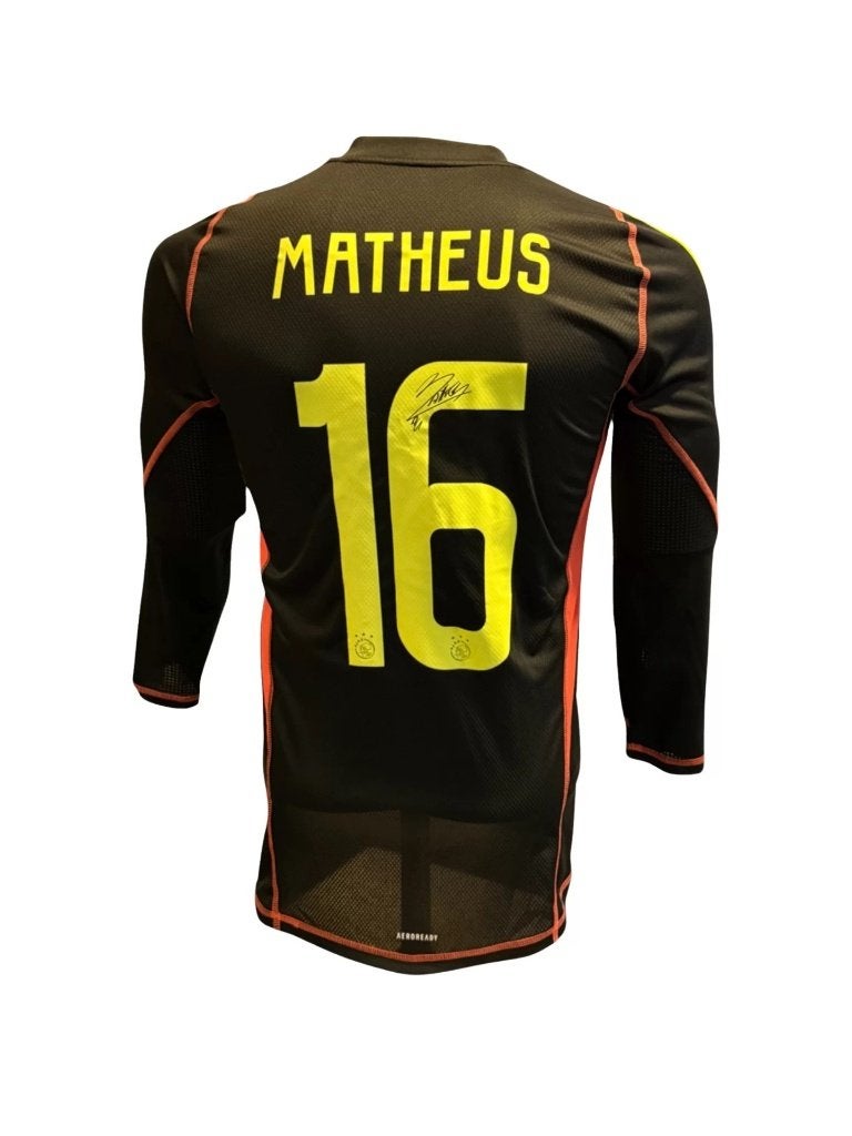 Matheus AFC Ajax 24/25  gesigneerd thuis shirt, Soccersignings.nl, Shirt, Ophalen of Verzenden, Zo goed als nieuw