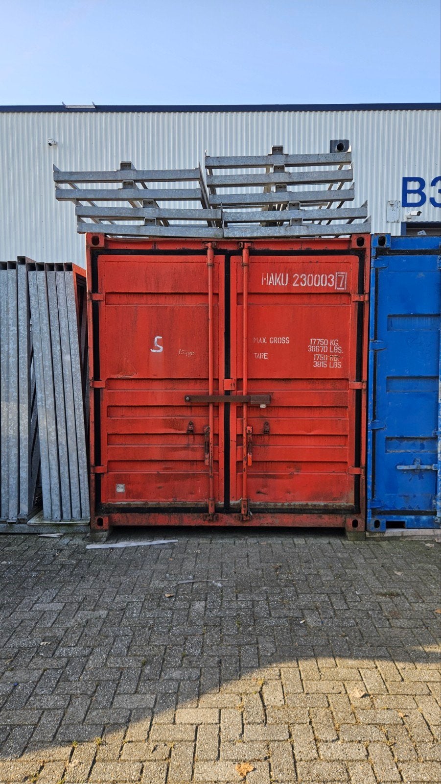 Container 20ft te koop gebruikt, Ophalen