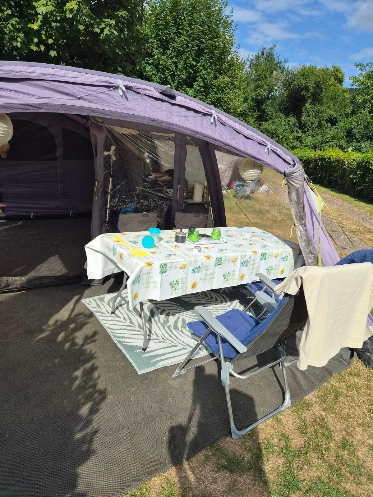 Kampa croyde 6 air tent  opblaasbaar, Ophalen, Gebruikt, Tot en met 6