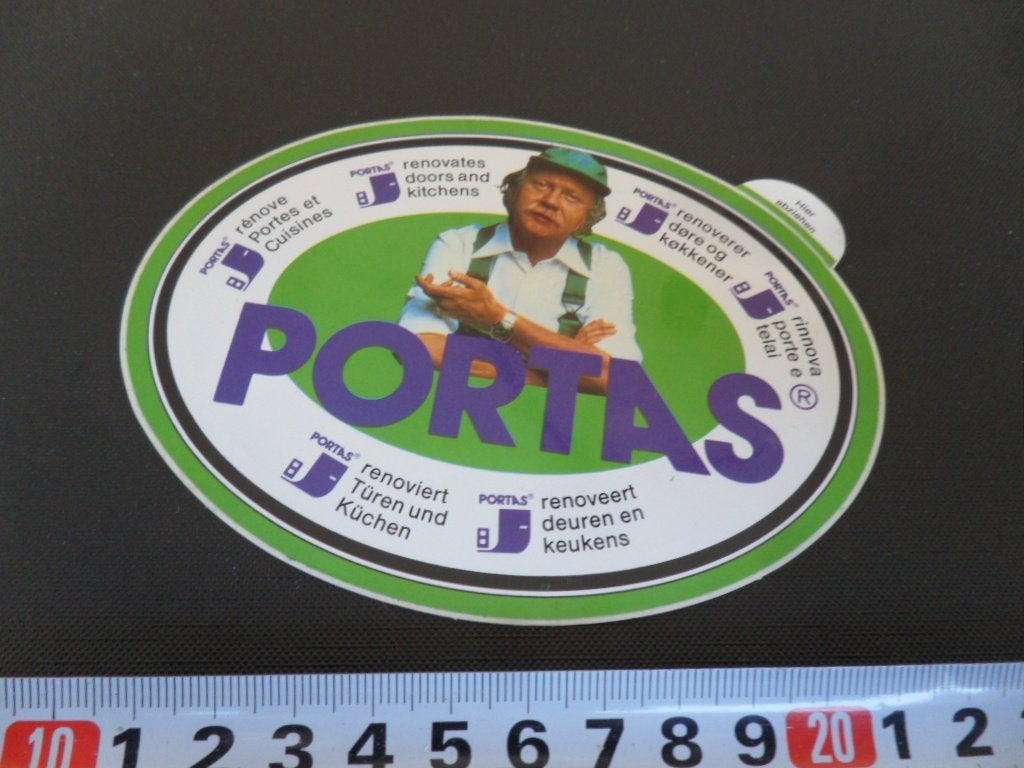 sticker PORTAS renoveert deuren en keukens, Ophalen, Zo goed als nieuw