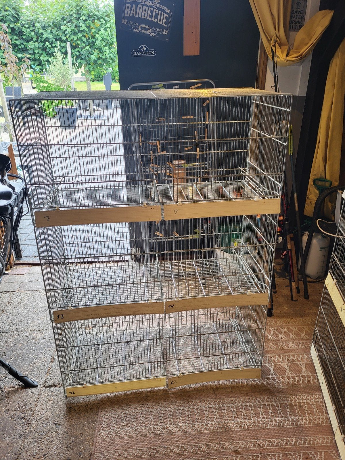 Italiaanse draadkooien, Ophalen, Zo goed als nieuw, Hout, Vogelkooi