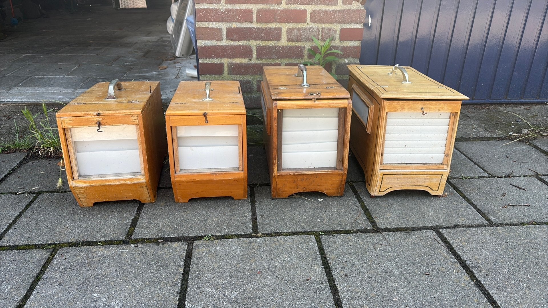 Glaskooien, Dieren en Toebehoren, Ophalen, Zo goed als nieuw, Hout, Vogelkooi