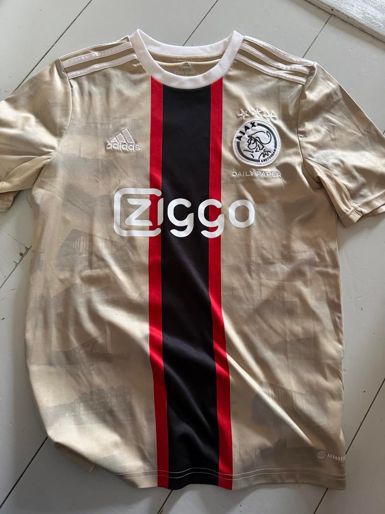 Ajax uitshirt 2021/2022 - Daily Paper - Maat 15-16Y/176, Ophalen of Verzenden, Zo goed als nieuw, Maat 46 (S) of kleiner, Overige kleuren