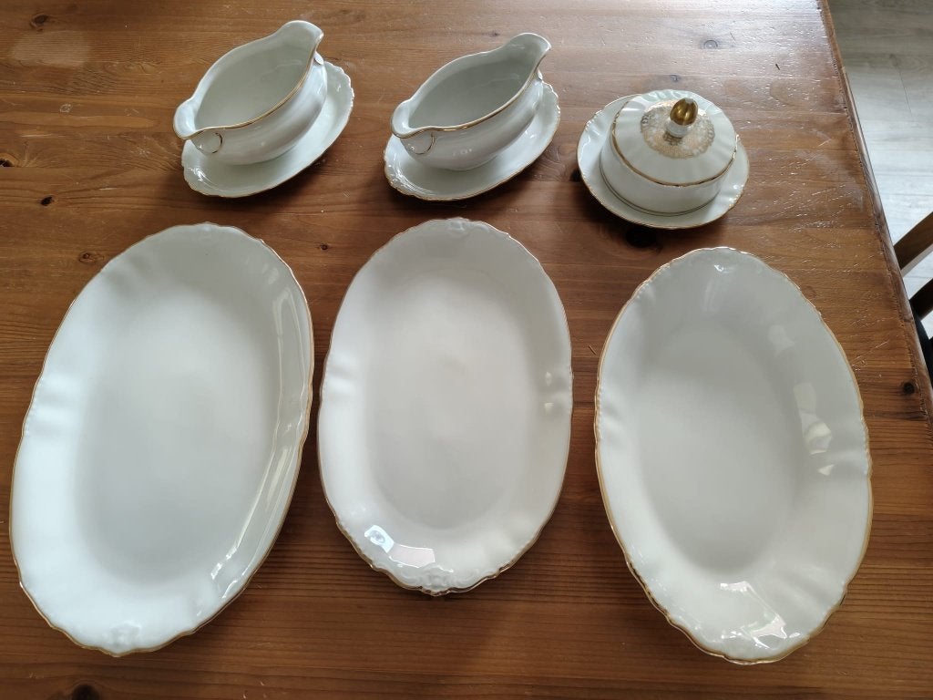 P&S Bavaria Eugenie: serveerschalen, juskommen en botervloot, Huis en Inrichting, Keuken | Servies, Ophalen, Overige merken, Vintage