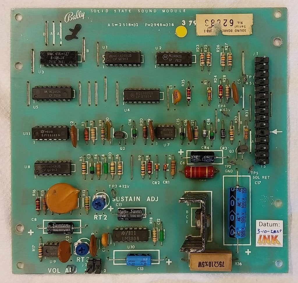 Te koop: Bally AS-2518-32 Geluidsbord, Gebruikt, Elektronisch, Bally, Onderdeel of Defecte kast