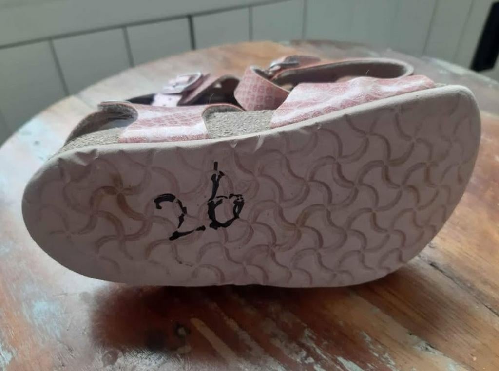 Roze Birkenstock Sandalen/Slippers Maat 26, Gebruikt, Meisje, Overige typen, Ophalen of Verzenden