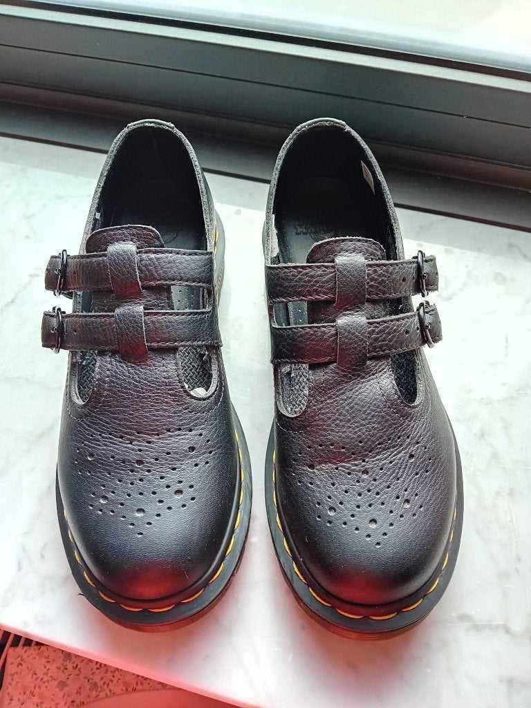 Nieuwe Dr Martens Double Strap Mary Jane–Maat 38–Ongedragen!, Ophalen of Verzenden, Nieuw, Zwart