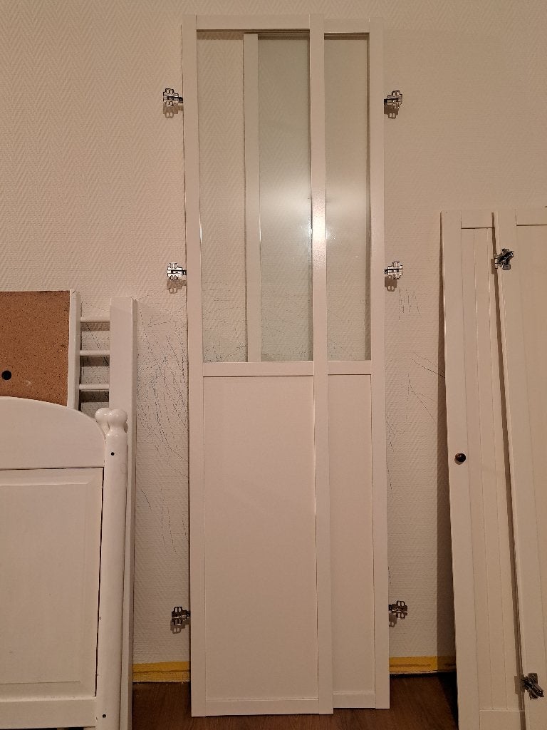 2x Ikea Billy Oxberg paneel/vitrinedeur, Ophalen, Minder dan 50 cm, Gebruikt, Glas