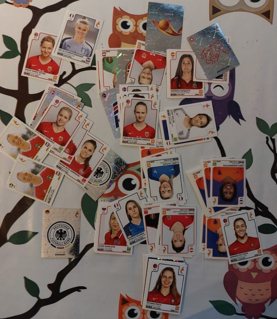 Panini voetbal plaatjes EK 2017 VROUWEN, Ophalen of Verzenden, Zo goed als nieuw, Overige binnenlandse clubs, Poster, Plaatje of Sticker