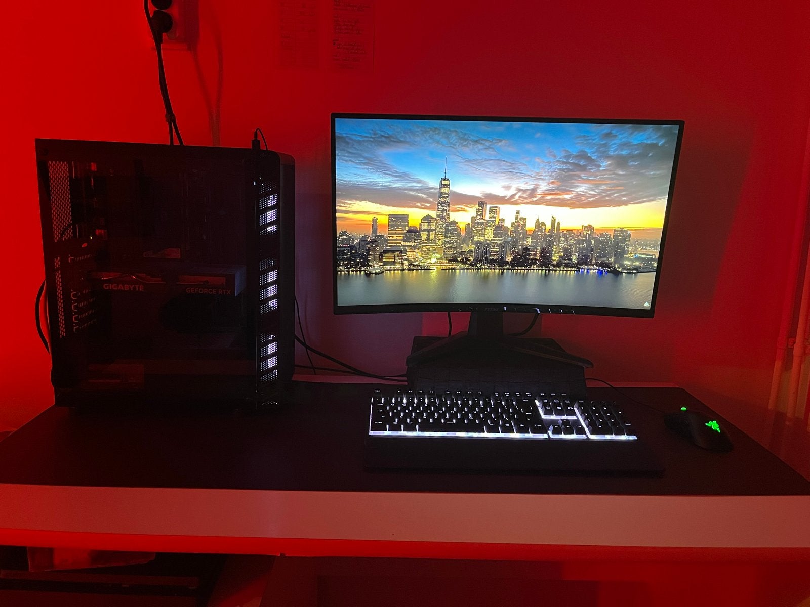 Ryzen 7 5700X RTX 4060 Gaming PC + MSI 27 180hz, 32 GB, Zo goed als nieuw, Gaming, SSD