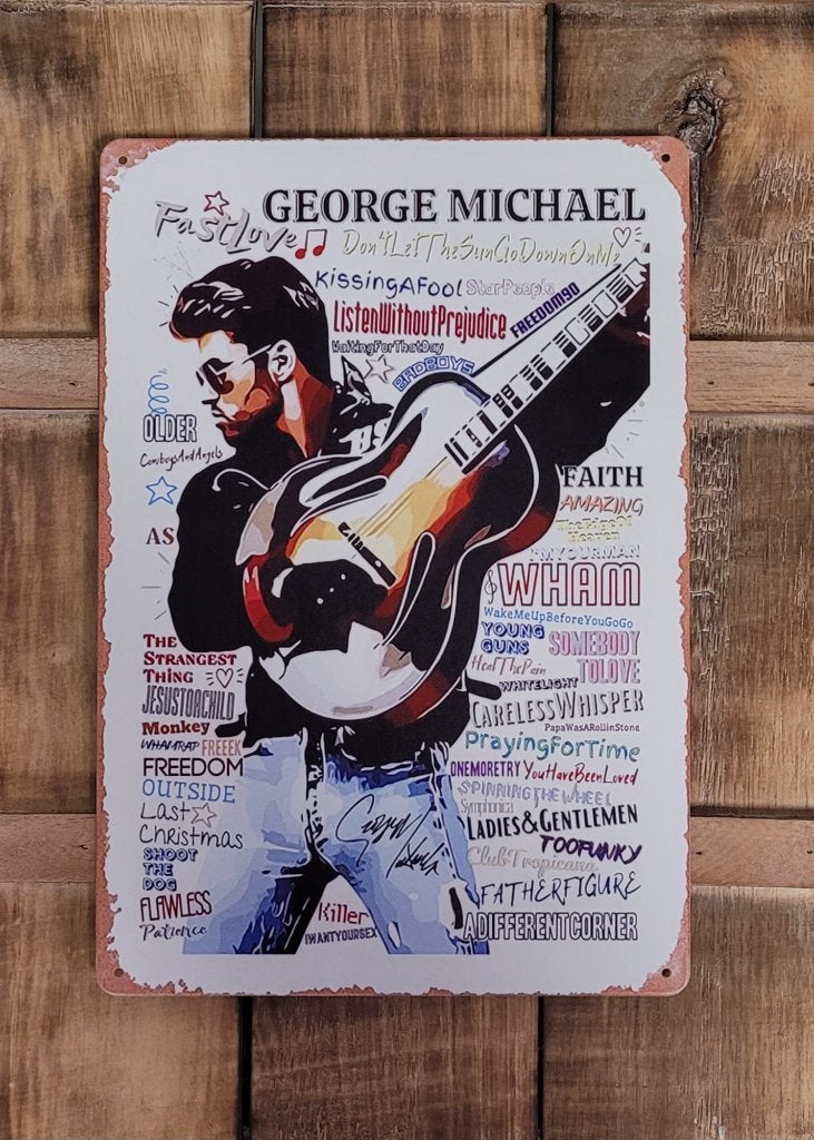 George Michael Wham reclamebord van metaal wandbord deco, Info@deconoord.nl, Deco Noord, Nieuw, Ophalen of Verzenden