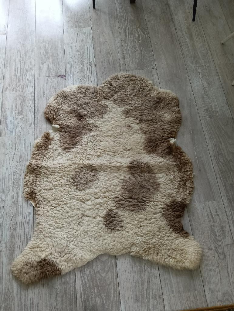 Schapenvacht, Ophalen, Crème, Gebruikt, 100 tot 150 cm