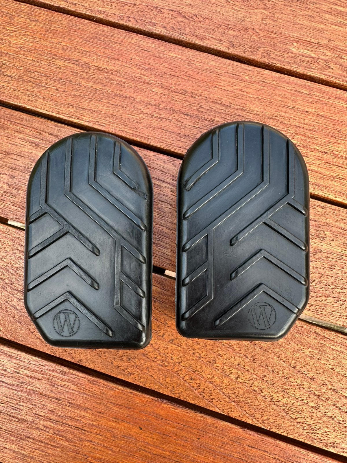 Wunderlich rubberen voetsteunen voor BMW R1200/1250 Gs, Ophalen of Verzenden, Gebruikt