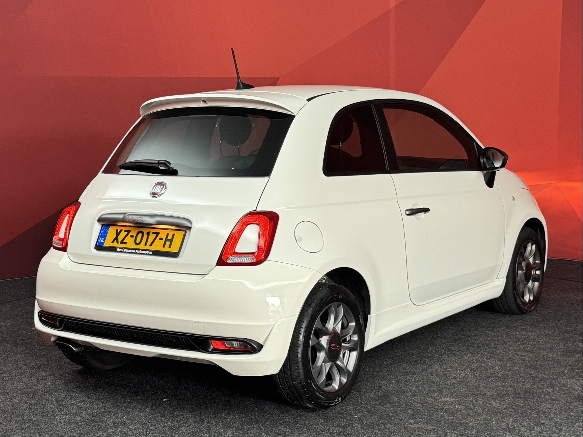 Fiat 500 1.2 | Navi | Automaat | Clima | APK 19-06-2027 |, Gebruikt, 4 cilinders, Leder en Stof, Wit