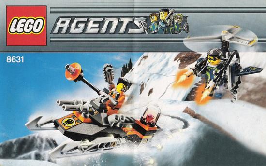 LEGO | Agents Jetpack achtervolging | 8631, Lego, Gebruikt, Overige thema's, Lego