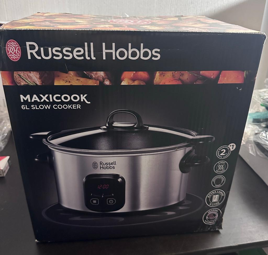 Russell Hobbs Maxicook 6L Slow Cooker - Nieuw in doos, ., Timer, Nieuw, Ophalen of Verzenden