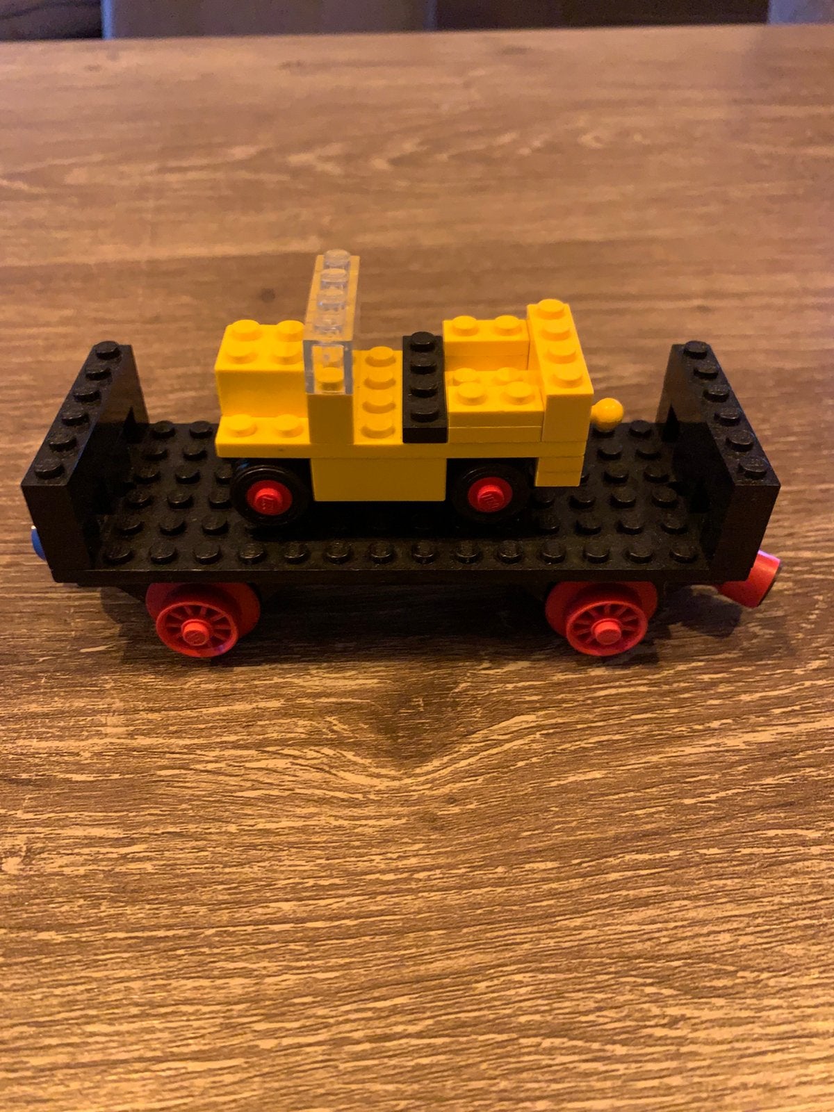 Lego trein wagon van 182 vintage blauw spoor 12volt, Ophalen of Verzenden, Zo goed als nieuw