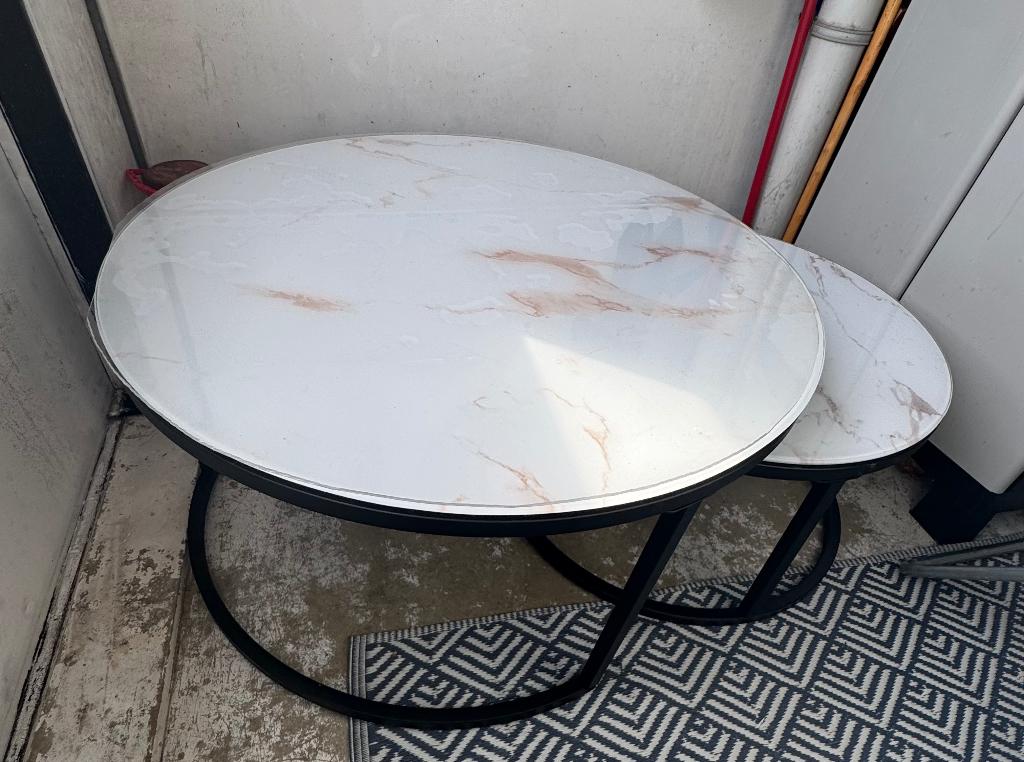 Salontafel, Ophalen, Zo goed als nieuw, Rond, 75 cm of meer