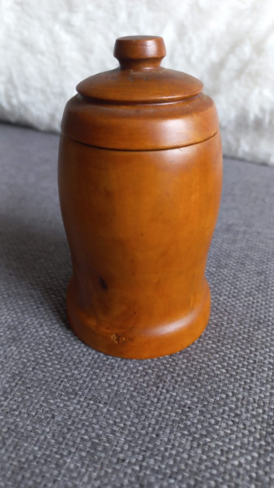 Tabaks pot Mahoniehout, Ophalen