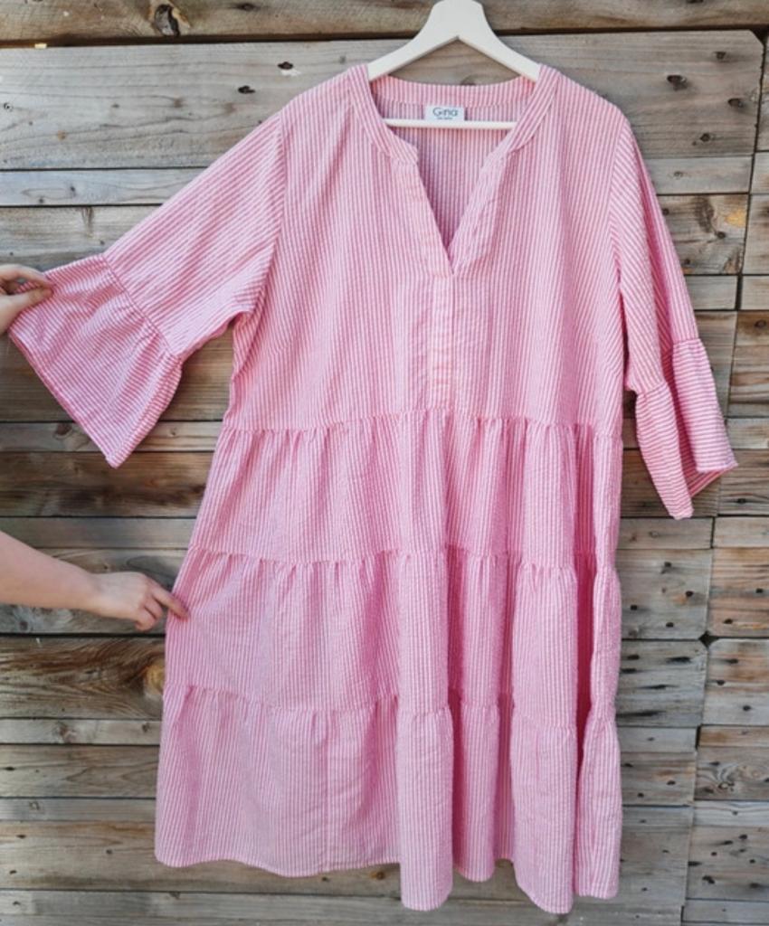 Zgan Gina jurk maat 50/52 rose gestreept, Verzenden, Zo goed als nieuw, Roze, Jurk