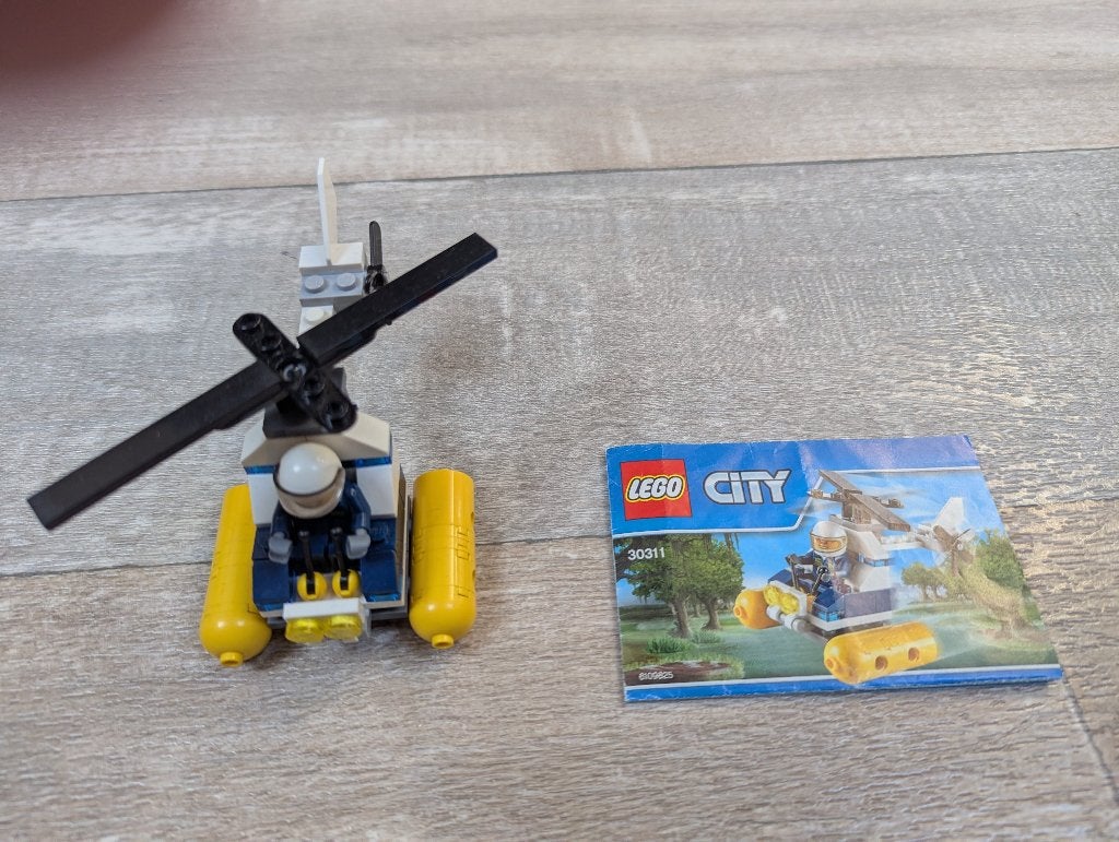 LEGO City 30311 Moeraspolitie helikopter, City, Lego, Ophalen of Verzenden, Zo goed als nieuw