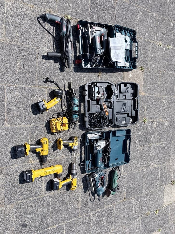 Grote partij elektrisch gereedschap - Garage opruiming, Ophalen, Overige typen, Klopboormechanisme, Gebruikt