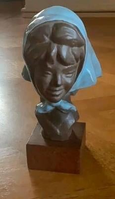 Vintage Retro Vrouwenhoofd Paul Serste Belgium .Gesingneerd, Antiek en Kunst, Ophalen of Verzenden