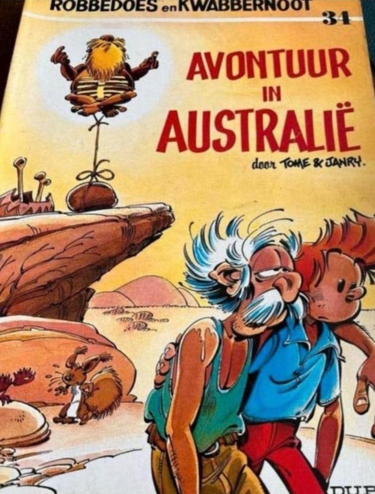 Robbedoes en Kwabbernoot 34: Avontuur in Australië, Eén stripboek, Ophalen of Verzenden, Gelezen