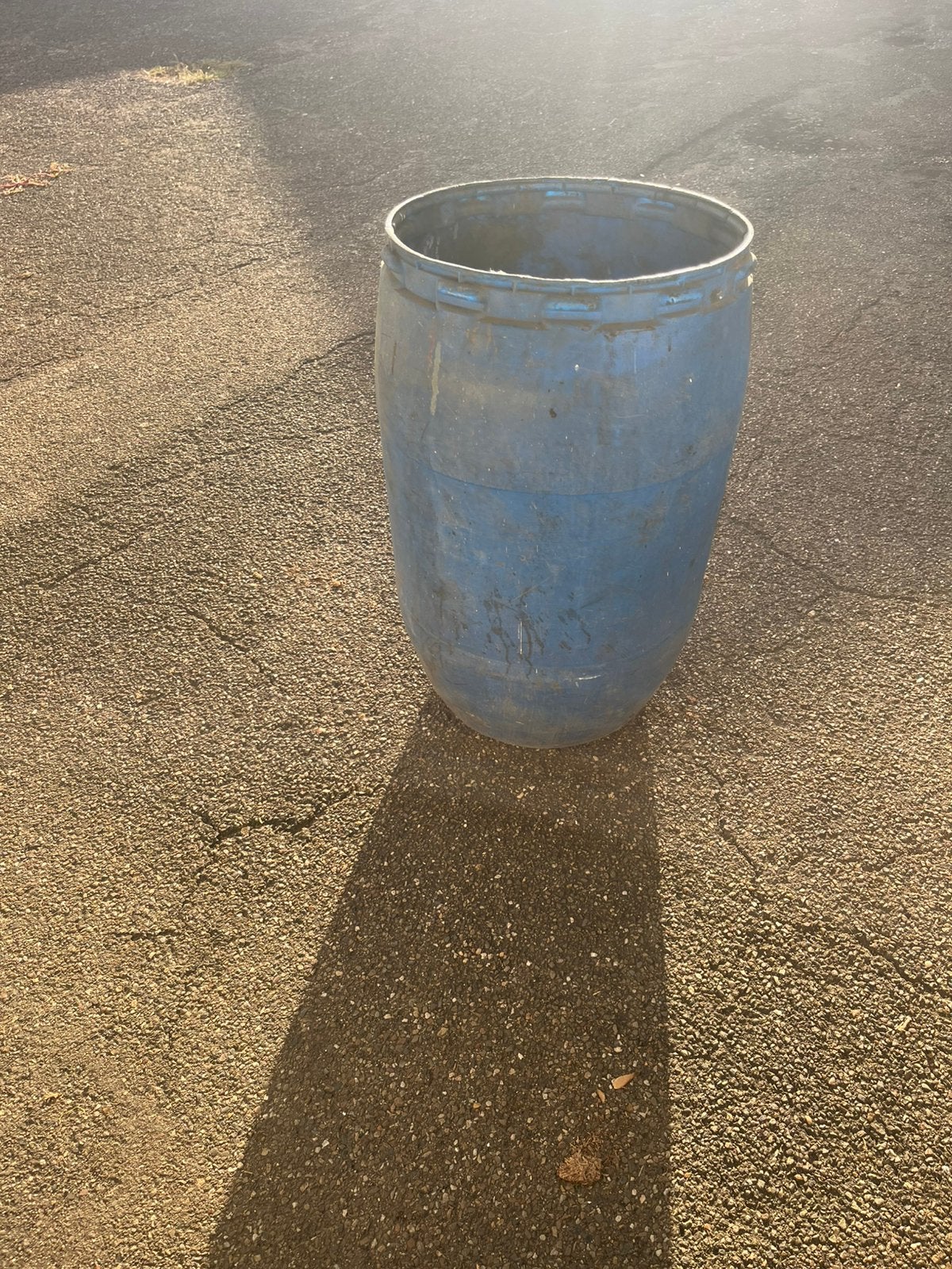 Grote blauwe ton gratis op te halen, 150 liter of meer, Ophalen, Gebruikt