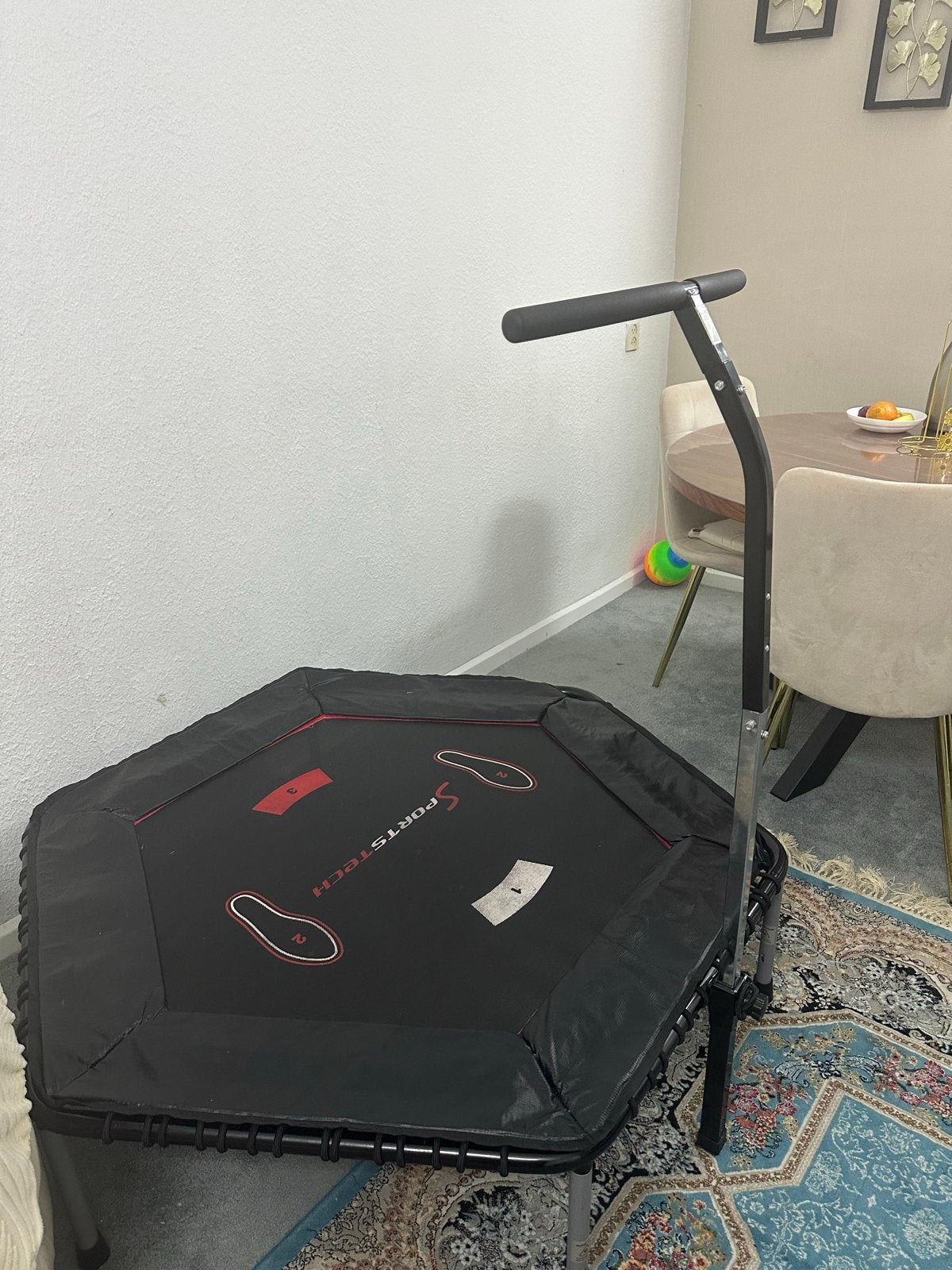 Sportstech fitness trampoline met handvat, Ophalen of Verzenden, Gebruikt