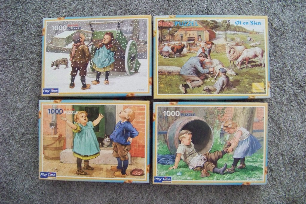 Ot en Sien puzzel - 1000st, Ophalen of Verzenden, 500 t/m 1500 stukjes, Gebruikt, Legpuzzel