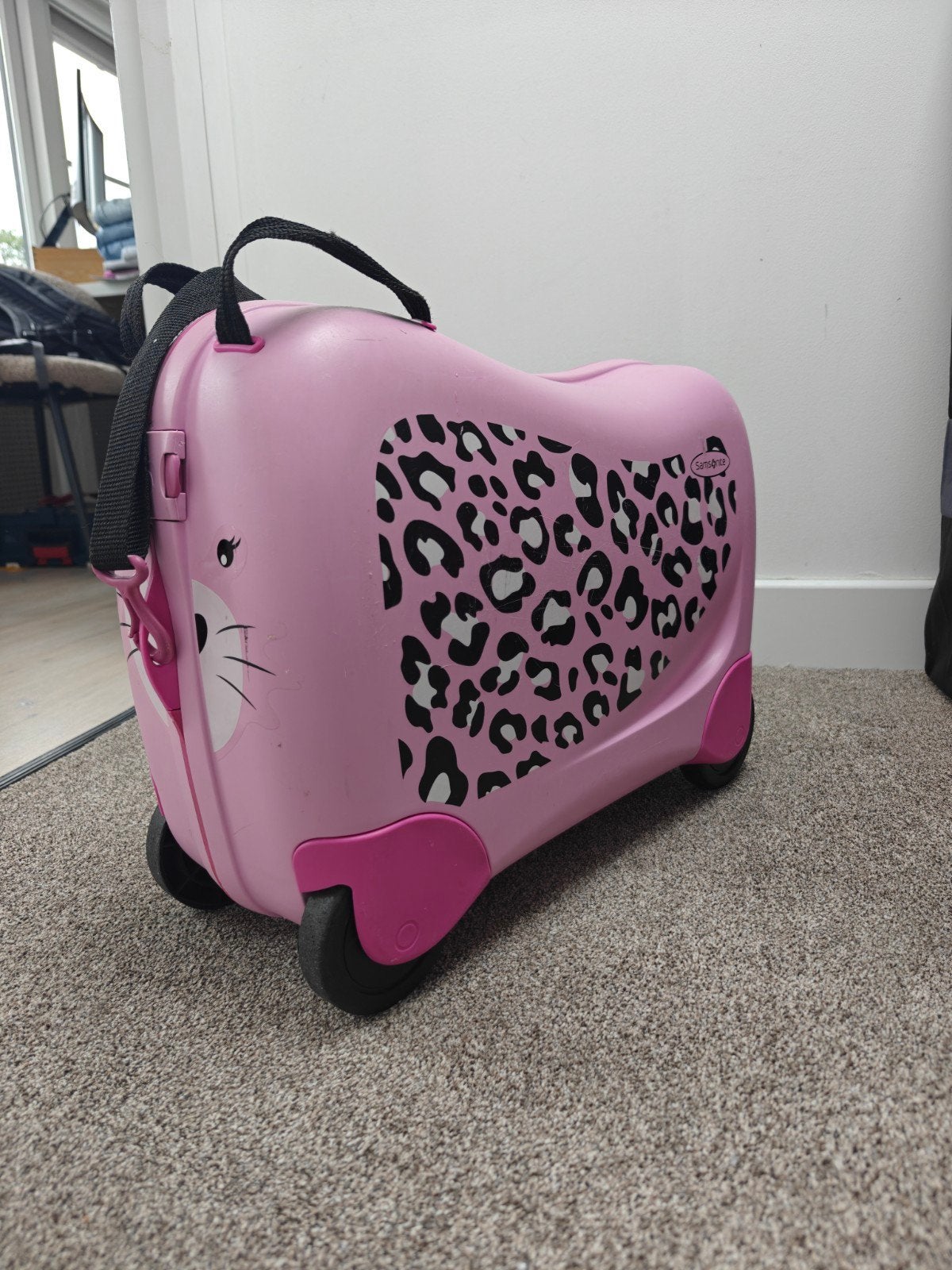 Samsonite Dream2Go Trolley Roze Leopard Print Kinderkoffer, Ophalen, Gebruikt, Roze, Wieltjes