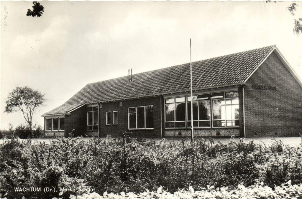 Wachtum [Dr.], Marke School - 1969 gelopen, Verzamelen, Ophalen of Verzenden, 1960 tot 1980, Gelopen, Drenthe