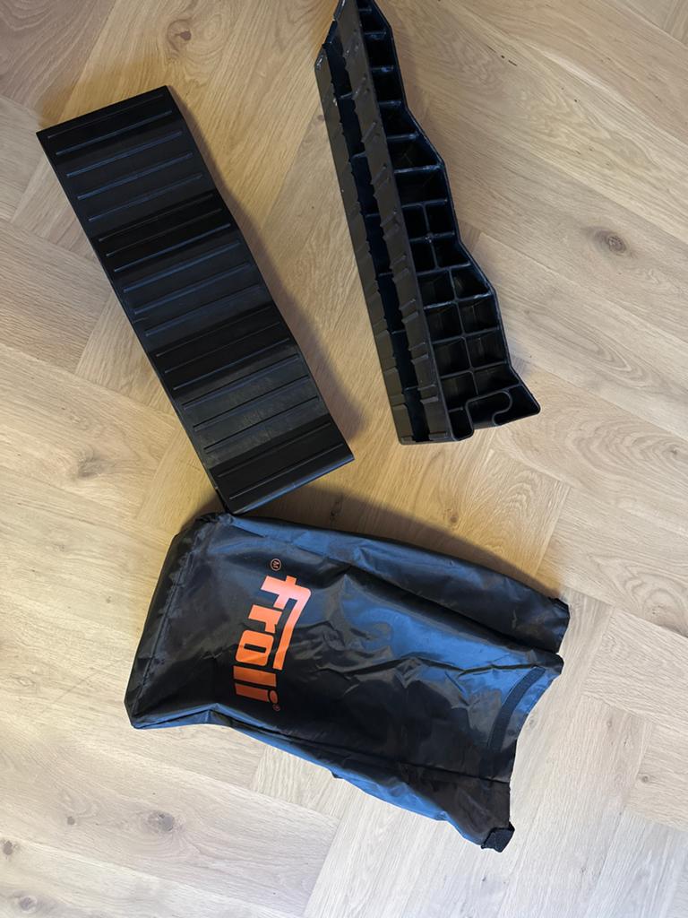 Froli Oprijblokken voor Camper/Caravan met Opbergtas, Ophalen of Verzenden, Zo goed als nieuw