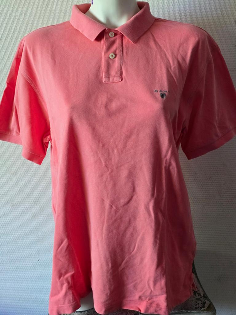 GANT Polo Shirt Heren - Regular Fit - Roze - Maat 2XL, Kleding | Heren, Polo's, GANT, Overige maten, Ophalen of Verzenden, Roze