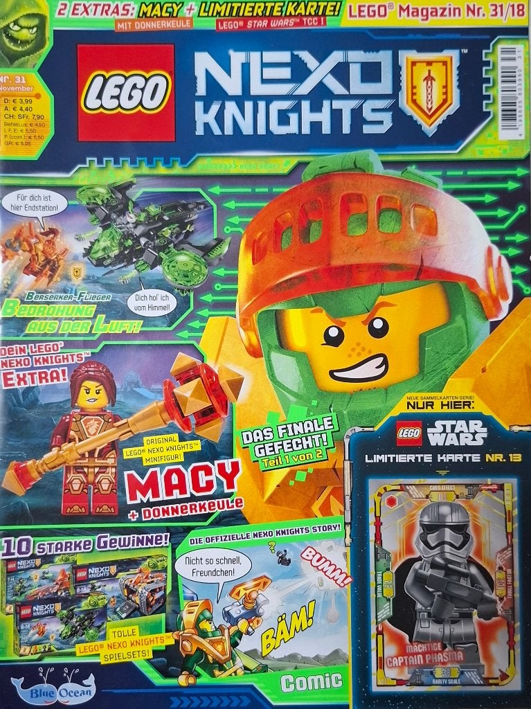 LEGO NEXO KNIGHTS Magazine nr. 31 NIEUW (zonder minifiguur)