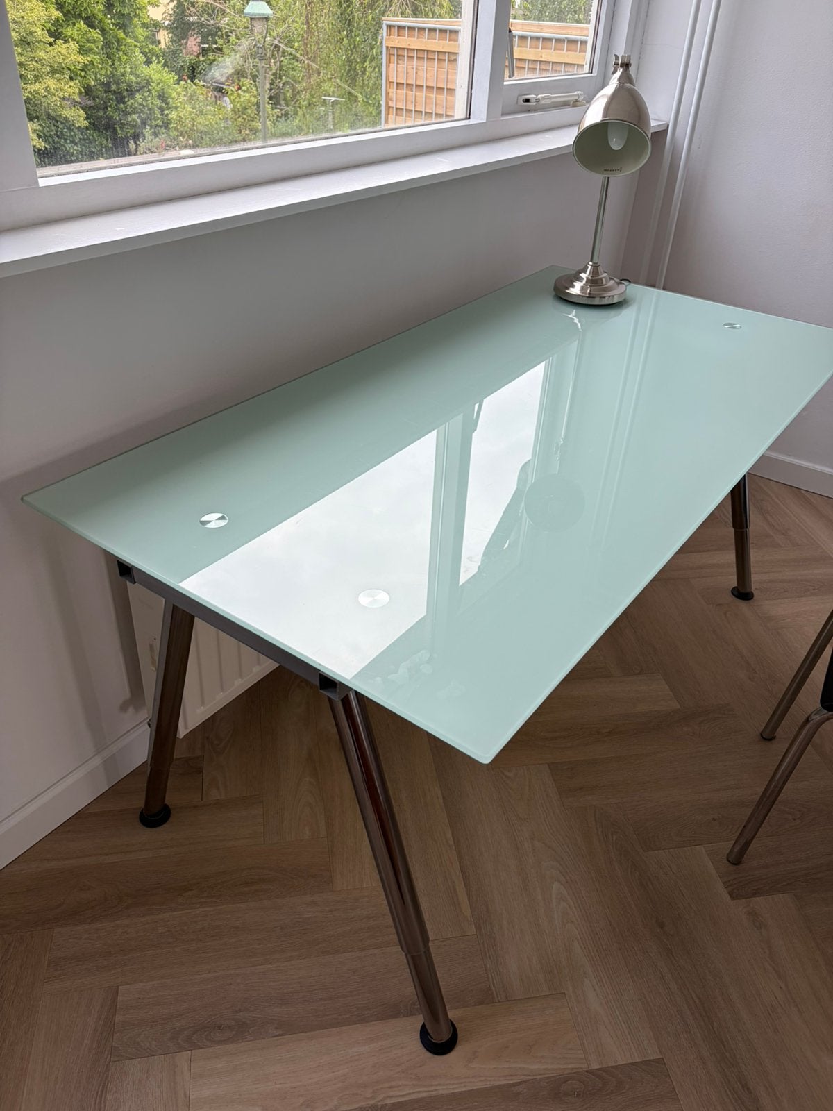 Glazen ikea bureau, Ophalen, Gebruikt