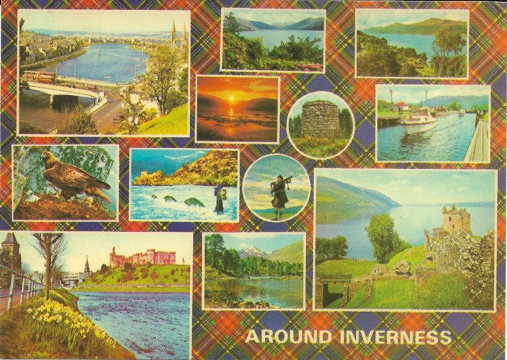 Ansichtkaart  	Inverness (Schotland)	12-luik, Verzamelen, Verzenden, 1960 tot 1980, Ongelopen, Engeland