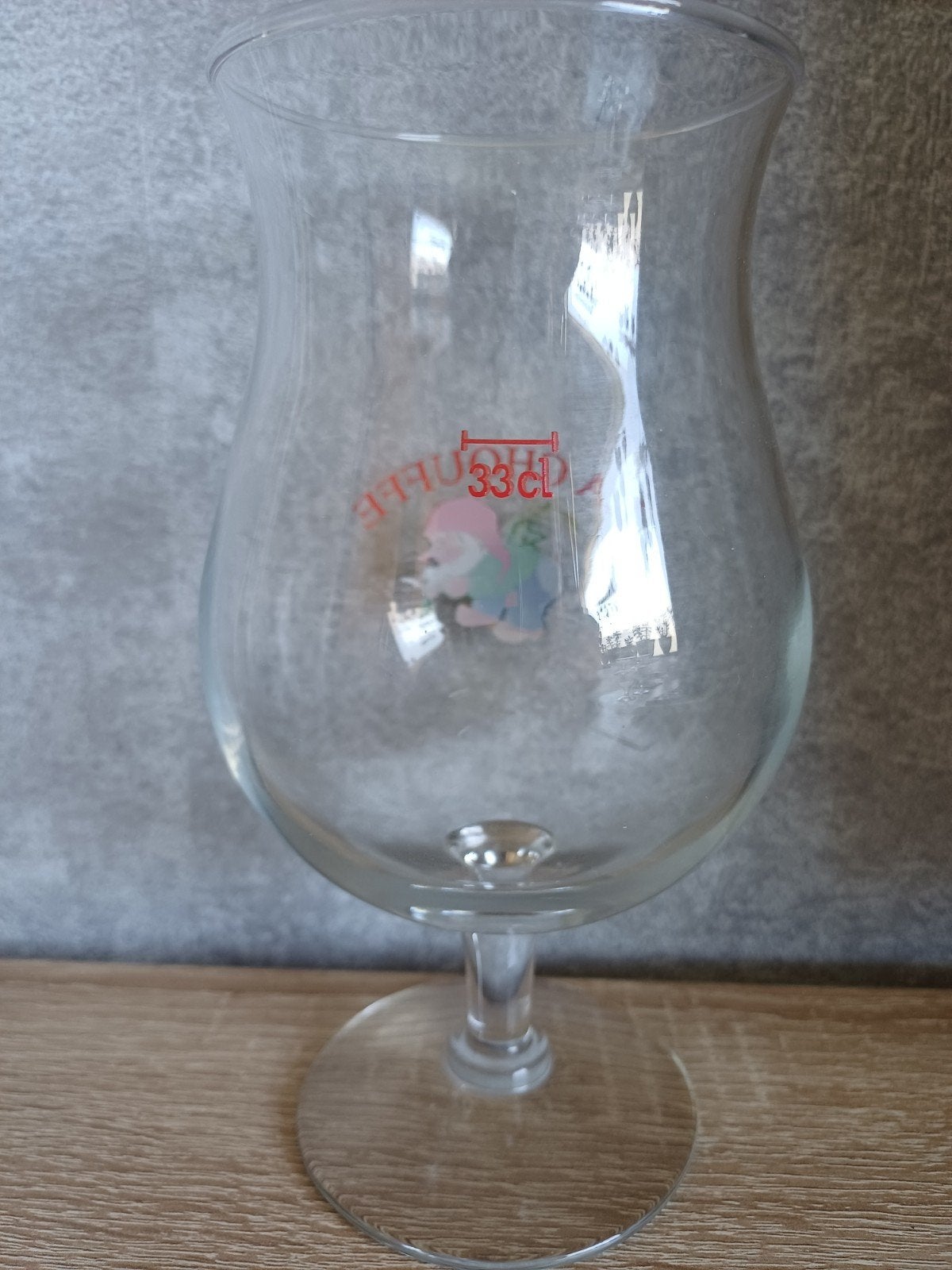 La Chouffe oud bierglas 33 cl, Ophalen of Verzenden, Glas of Glazen