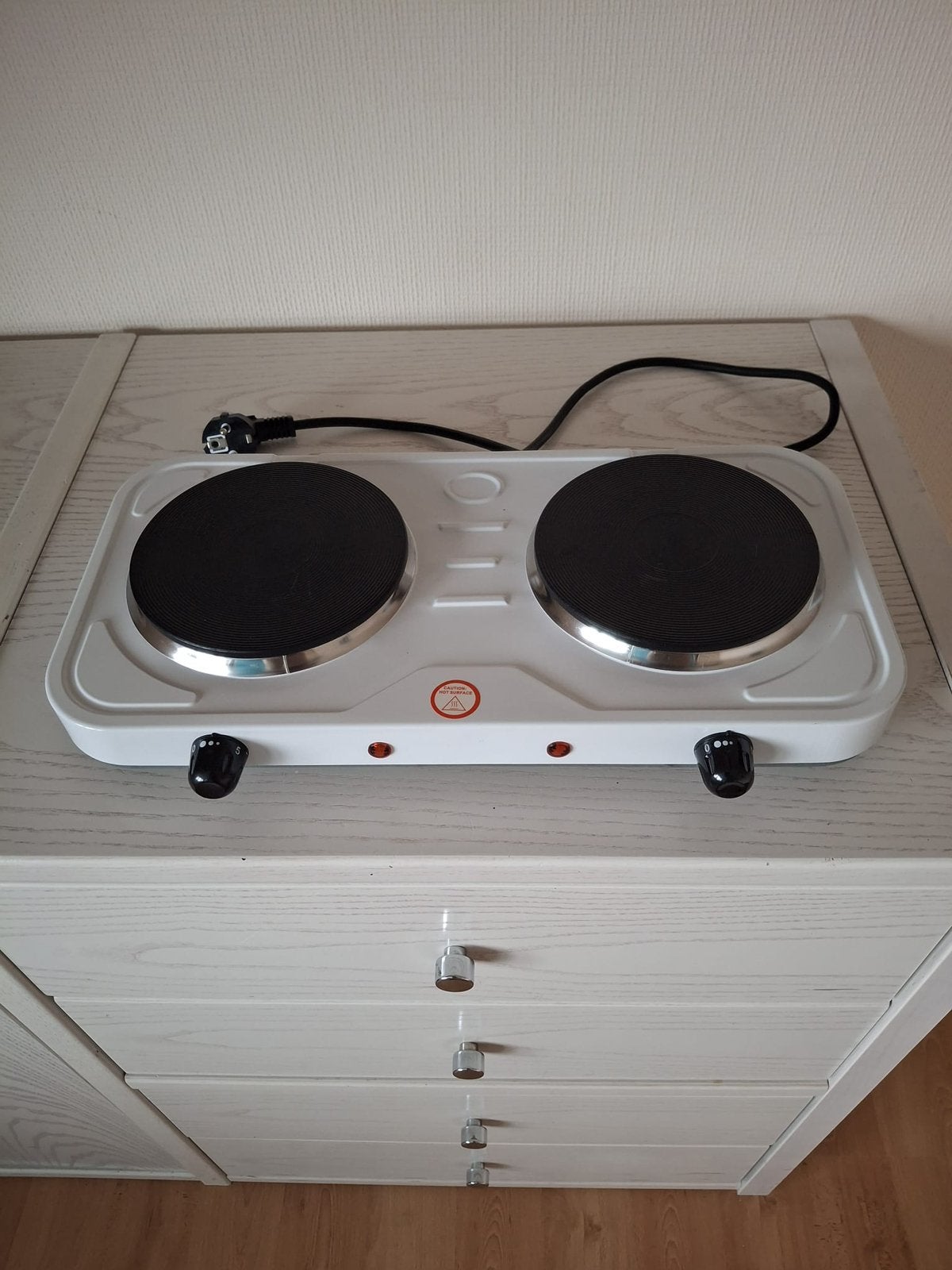 Elektrische kookplaat 2500 watt, Witgoed en Apparatuur, Kookplaten, Ophalen, 3 kookzones of minder, Zo goed als nieuw, Vrijstaand