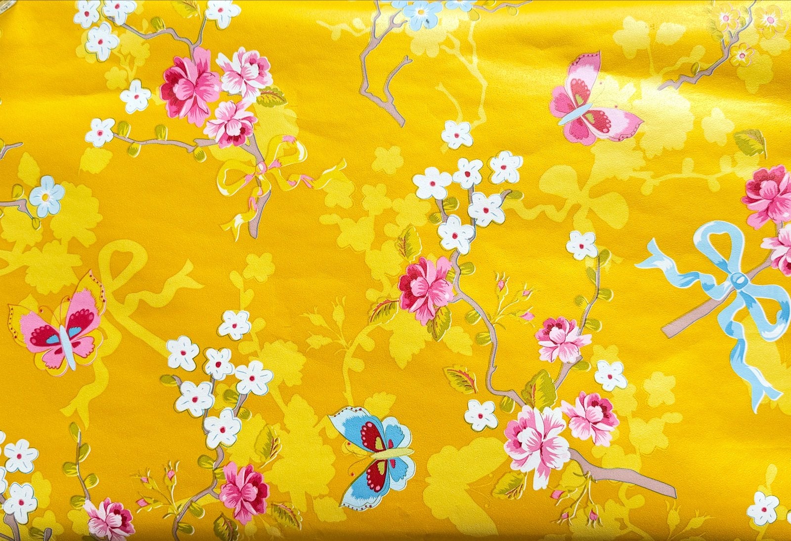 Eijffinger Pip Studio Chinese Rose Geel behang (restant), Ophalen, Bloemen, Overige merken, Geel