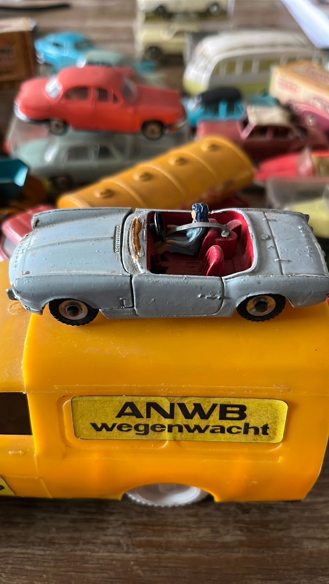 Dinky Toys nr. 114, Triumph Spitfire in bespeelde staat, Ophalen of Verzenden, Zo goed als nieuw, Auto, Dinky Toys